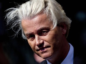 A file photo of Geert Wilders in Amsterdam