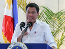 Philippine President Rodrigo Duterte holds a press conference on Dec. 17, 2016.