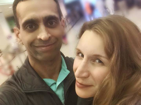 Dr. Mohammed Shamji with his wife Dr. Elana Fric.
