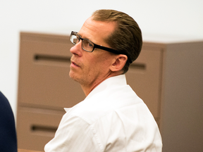 After about an hour of deliberation, a jury came back with guilty verdicts in four counts of murder against Steven Dean Gordon in his murder trial in Orange County Superior Court Thursday, Dec. 15, 2016, in Santa Ana, Calif.