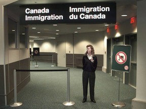 A file photo of the immigration passenger area of Vancouver Airport