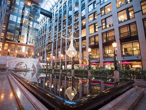 The atrium of the International Trade Center, which is one of many locations connected to the underground city network, is seen December 9, 2016 in Montreal.
