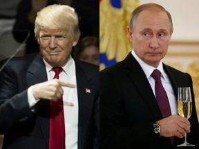 Donald Trump and Vladimir Putin