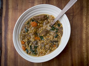 Bonnie Stern's Beef and Barley Soup.