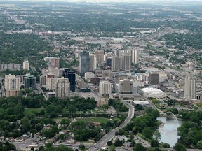 The downtown view of London, Ontario