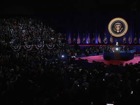 President Barack Obama delivers a farewell speech to the nation on January 10, 2017 in Chicago, Illinois. President-elect Donald Trump will be sworn in the as the 45th president on January 20.