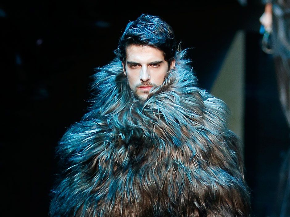 Milan Fashion Week: Armani as furry wrapper-in-chief for menswear