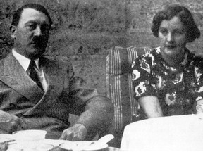 Unity Mitford with Adolf Hitler.