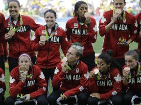 The Canadian women's soccer team, which won bronze in Rio in 2016, will reunite this week for a game Saturday in Vancouver against Mexico.