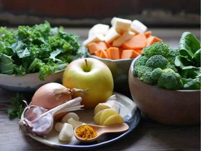 Fresh ingredients make soup a healthful choice.
