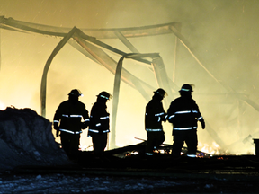 Three buildings, including the school, town hall and RCMP detachment, were set ablaze in Milltown-Head of Bay d'Espoir, N.L., Tuesday.