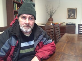 Marc Arsenault poses for a photo at his lawyer's office in St. John's N.L. on Dec. 23, 2016. Arsenault is suing Newfoundland's largest health authority, alleging forced treatment for schizophrenia violated his rights
