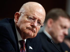 Director of National Intelligence James Clapper listens to questions while testifying on Capitol Hill in Washington, Thursday, Jan. 5, 2017.