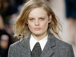 Hanne Gaby Odiele walks the runway at the Michael Kors fashion show during Mercedes-Benz Fashion Week Fall at Spring Studios in New York City last February. She has just come out as intersex.