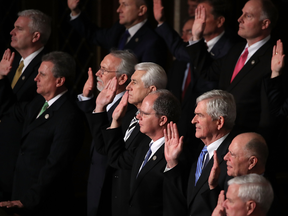 U.S. House Republicans are sworn in, during a session in the House Chamber Jan. 3, 2017 in Washington, DC.