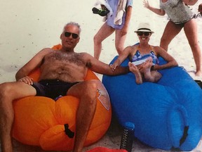This photo of Jeff Melanson on a beach appears in court files.