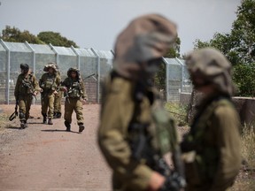 A file photo of Israeli soldiers