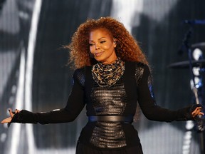 Janet Jackson performs on March 26, 2016, in the United Arab Emirate of Dubai.
