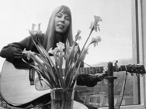 Joni Mitchell in 1969, as she was just heading for superstardom