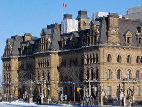 Langevin Block in Ottawa is a national historic site built in 1889 across from the Parliament Buildings and home to the Prime Minister’s Office and the Privy Council Office.