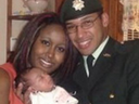 Shanna and Lionel Desmond hold their daughter Aaliyah. 