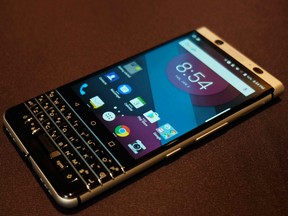The BlackBerry Mercury at CES 2017.