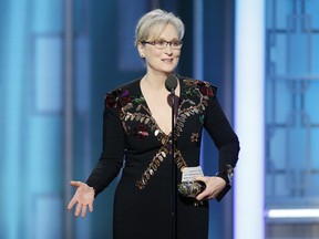 Meryl Streep accepts the Cecil B. DeMille Award  during the 74th Annual Golden Globes at The Beverly Hilton Hotel on January 8, 2017