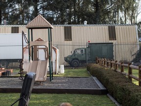 The children’s playground at just outside the perimeter at Fraser Valley Institution in Abbotsford, B.C on Jan. 20.