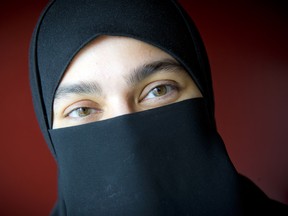 A woman in a niqab