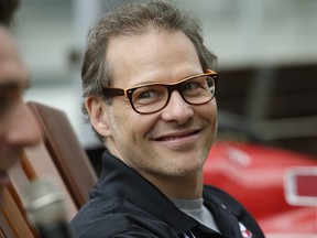 Jacques Villeneuve, shown here in Toronto in 2014, has a lien against two multi-million-dollar properties he owns in Quebec.