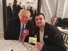 Shane Bouvet hanging out with Donald Trump on Thursday night in Washginton, D.C.