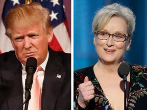 Trump took to Twitter to take shots at Meryl Streep following her speech