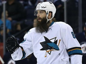 San Jose Sharks defenceman Brent Burns has more goals than the entire defensive corps of the Vancouver Canucks and Buffalo Sabres — combined.