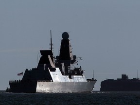 The HMS Daring, the one of six new Type 45 destroyers