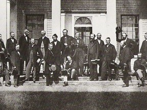 The Fathers of Confederation meet in Charlottetown to discuss the creation of a new nation.