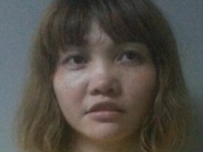 This handout picture released by the Royal Malaysian Police in Kuala Lumpur on February 19, 2017 shows suspect Doan Thi Huong of Vietnam.