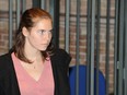 Amanda Knox attends her appeal hearing at Perugia's Court of Appeal on September 27, 2011