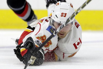 Flames captain Mark Giordano is buying groceries for random