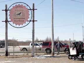 A new school in a remote northern Ontario indigenous community has been closed for more than a month after a malfunctioning sprinkler system flooded the building