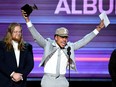 Chance the Rapper accepts the Best Rap Album award for Coloring Book onstage during The 59th GRAMMY Awards at STAPLES Center on February 12, 2017 in Los Angeles, California.
