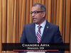 Liberal MP Chandra Arya speaks in the House of Commons on Friday.