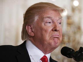 U.S. President Donald Trump during a news conference at the White House on February 16, 2017 in Washington, D.C.