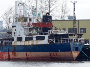 The MV Sun Sea is still sitting there almost 7 years since it came to Canada.