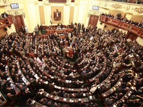 Egypt's parliament meets in Cairo on January 23, 2012