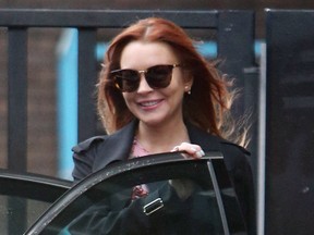Lindsay Lohan outside ITV Studios on Feb. 21 2017