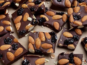 Dark Chocolate Cherry Almond Bark.