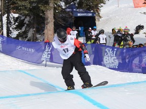 Daniel Shoemaker, racing at Big White in Kelowna, B.C., in 2016.