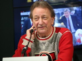 In this Dec. 16, 2016 file photo, Senators owner Eugene Melynk speaks at a press conference in Ottawa.
