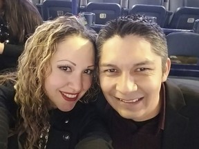 Elizabeth Hernandez and her husband Juan Carlos Hernandez Pacheco, who was taken into custody by Immigration and Customs Enforcement.