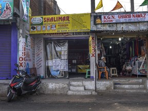 An internet shop owned by the brother of a man who plotted a terror attack under remote instructions from Islamic State planners in Hyderabad, India, Dec. 13, 2016